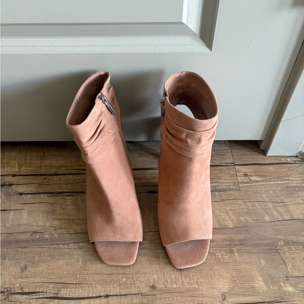 Vince Camuto Blush Peep-Toe Ankle Booties